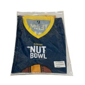 RARE Planters Nut Bowl Shirt Football Jersey Team Mixed Nuts Mr. Peanut Size XL